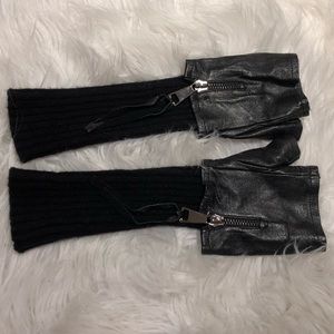 ❤️ Fingerless leather gloves